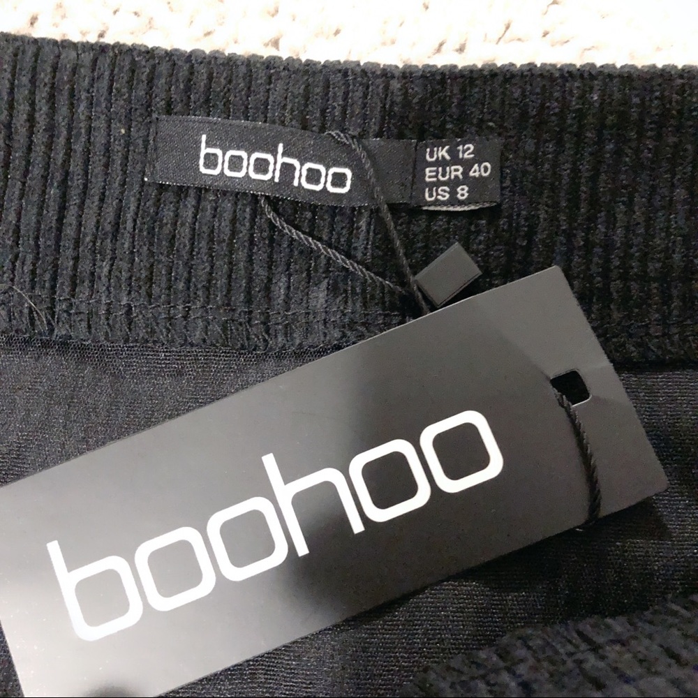 TRADED: Black Corduroy Mini Skirt - Picture 5 of 7